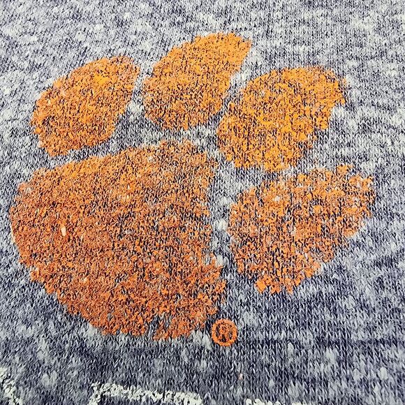 University of Clemson Tigers Sweatshirt Womens Medium Purple Long Sleeve Fleece - Picture 11 of 16